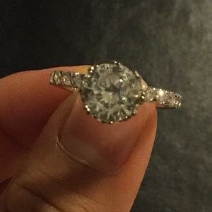 Silver Ring with Diamonds